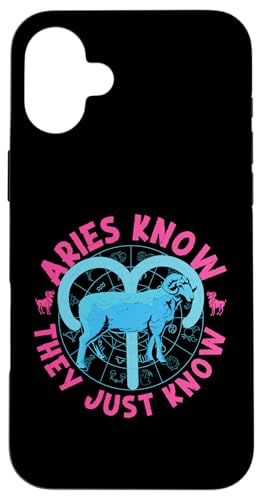 Widder-Sternzeichen: Widder Know - They Just Know Hülle für iPhone 16 Plus Widder-Sternzeichen: Widder Know - They Just Know Hülle für iPhone 16 Plus von Aries Zodiac Sign Designs For Women