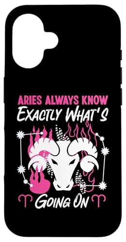 Widder-Sternzeichen: Widder wissen immer genau, was los geht Hülle für iPhone 16 Widder-Sternzeichen: Widder wissen immer genau, was los geht Hülle für iPhone 16 von Aries Zodiac Sign Designs For Women