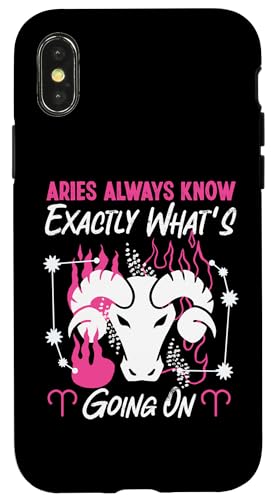 Widder-Sternzeichen: Widder wissen immer genau, was los geht Hülle für iPhone X/XS Widder-Sternzeichen: Widder wissen immer genau, was los geht Hülle für iPhone X/XS von Aries Zodiac Sign Designs For Women