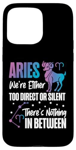 Widder-Sternzeichen: Zu direkt oder lautlos, nichts dazwischen Hülle für iPhone 15 Pro Max Widder-Sternzeichen: Zu direkt oder lautlos, nichts dazwischen Hülle für iPhone 15 Pro Max von Aries Zodiac Sign Designs For Women