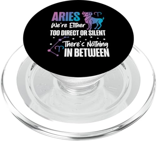 Widder-Sternzeichen: Zu direkt oder lautlos, nichts dazwischen PopSockets PopGrip für MagSafe Widder-Sternzeichen: Zu direkt oder lautlos, nichts dazwischen PopSockets PopGrip für MagSafe von Aries Zodiac Sign Designs For Women