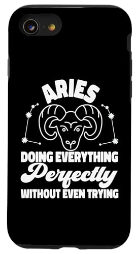 Widder-Sternzeichen: alles perfekt tun, ohne es zu versuchen Hülle für iPhone SE (2020) / 7 / 8 von Aries Zodiac Sign Designs For Women