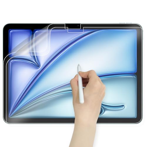 2 Stück Papier Schutzfolie für Apple iPad Air 11 Zoll M2 2024 (Modelle:A2902 & A2903) Antireflex Tablet Schutz Zubehör, Zeichnen und Schreiben wie auf Papier (Matt Klar) von Arisase