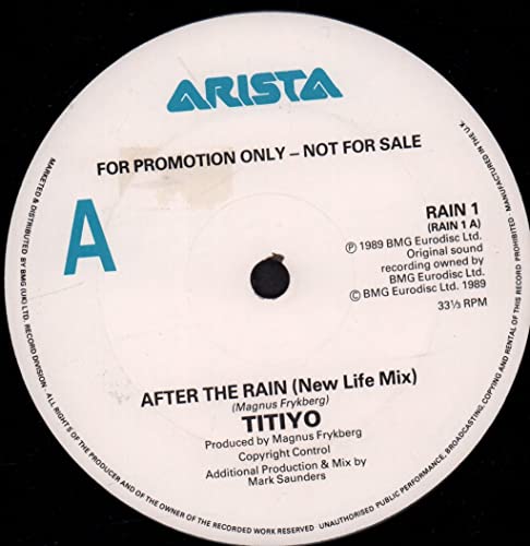 After the rain (Remixes) [Vinyl Single] von Arista