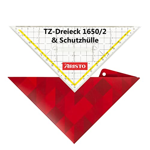 Aristo AR18052B Geocover Schutzhülle basic (22,5 cm) mit AR1650/2 TZ-Dreieck von Aristo