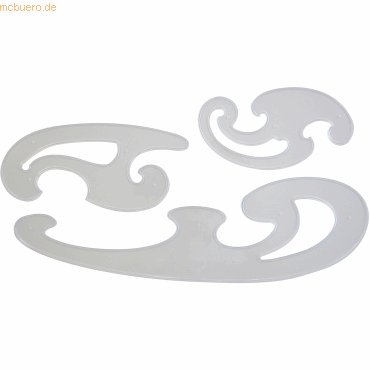 Aristo Burmestersatz 3 Kurven transparent von Aristo