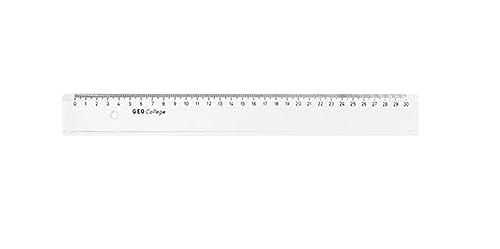 Aristo College Lineal AR23030, transparent, mit Tuschekante und Facette, 30 cm von Aristo