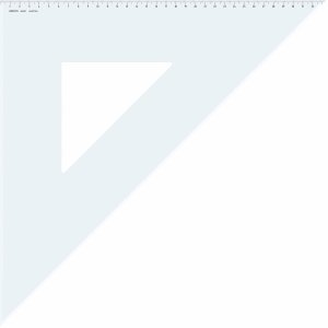 Aristo Dreieck 45 Grad mit Facette Acryl 490mm transparent Aristo Dreieck 45 Grad mit Facette Acryl 490mm transparent von Aristo