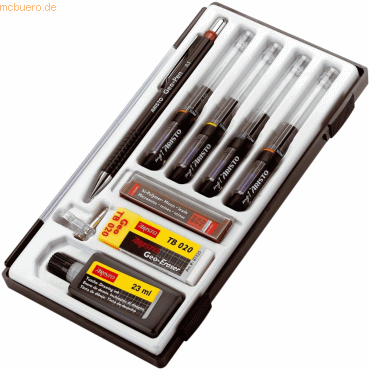 Aristo Tuschefüller-Set mg1 Studio Set 3 Stück 0,2/0,35/0,7mm von Aristo