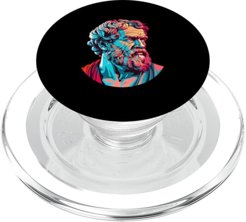 Aristoteles 80er Jahre Retro PopSockets PopGrip für MagSafe von Aristotle Art Style Designs For Historians