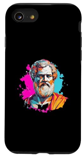 Aristoteles 90er Retro Hülle für iPhone SE (2020) / 7 / 8 von Aristotle Art Style Designs For Historians