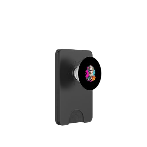 Aristoteles 90er Retro PopSockets PopWallet für MagSafe von Aristotle Art Style Designs For Historians