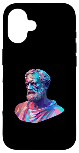 Aristoteles Glitch Kunst Hülle für iPhone 16 Aristoteles Glitch Kunst Hülle für iPhone 16 von Aristotle Art Style Designs For Historians