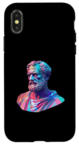 Aristoteles Glitch Kunst Hülle für iPhone X/XS Aristoteles Glitch Kunst Hülle für iPhone X/XS von Aristotle Art Style Designs For Historians