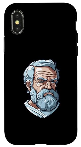 Aristoteles Karikatur Hülle für iPhone X/XS von Aristotle Art Style Designs For Historians