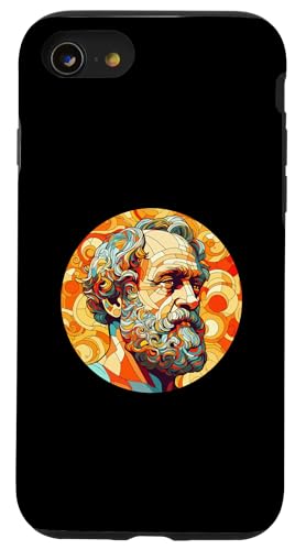 Aristoteles Psychedelic Hülle für iPhone SE (2020) / 7 / 8 von Aristotle Art Style Designs For Historians