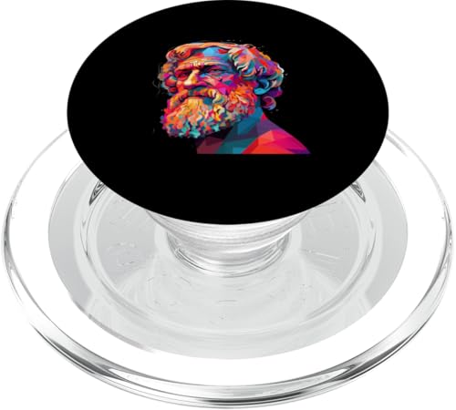 Aristoteles Psychedelic PopSockets PopGrip für MagSafe von Aristotle Art Style Designs For Historians