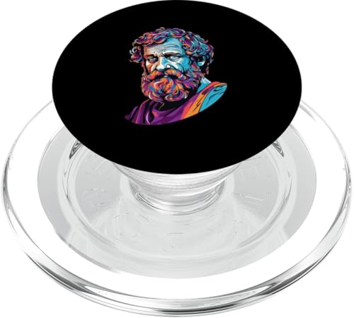 Aristoteles Psychedelic PopSockets PopGrip für MagSafe von Aristotle Art Style Designs For Historians