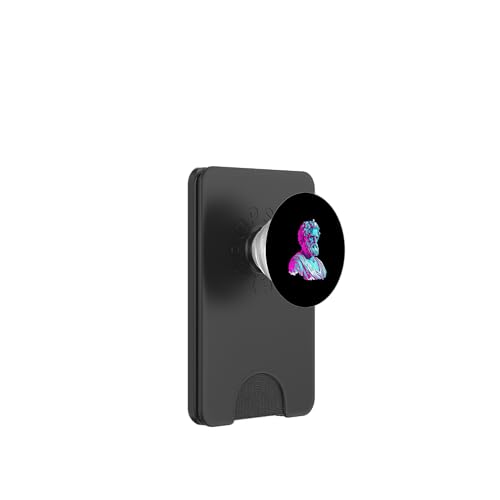 Aristoteles Vaporwave PopSockets PopWallet für MagSafe von Aristotle Art Style Designs For Historians