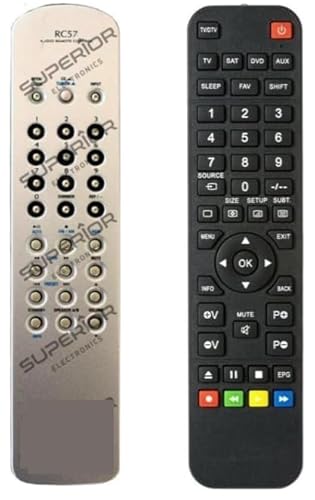 Ersatz Fernbedienung für Carat RC57 / A57 / T57 Ersatz Fernbedienung für Carat RC57 / A57 / T57 von Arkaia