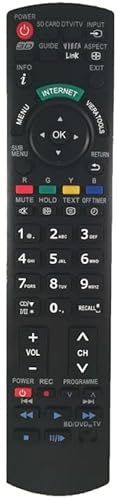 Ersatz Fernbedienung für Panasonic TV TX-L47WT50Y | TX-L55DT50B | TX-L55DT50E | TX-L55DT50Y | TX-L55ET5E | Ersatz Fernbedienung für Panasonic TV TX-L47WT50Y | TX-L55DT50B | TX-L55DT50E | TX-L55DT50Y | TX-L55ET5E | von Arkaia
