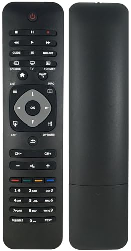 Ersatz Fernbedienung für Philips TV 47PDL6907K/12 | 47PDL6907T/12 | 47PFL5008K/12 | 47PFL5028H/12 | von Arkaia