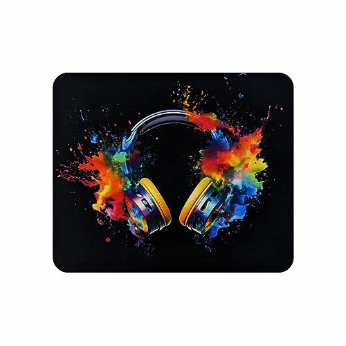 Arkero-G Mauspad - Gaming & Office Mouse Pad 24 x20 x 0,3 cm mit einem Musik Motiv rutschfeste Design Tisch-Unterlage (Musik-V1) von Arkero-G