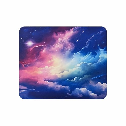 Arkero-G Mauspad - Gaming & Office Mouse Pad 24 x20 x 0,3 cm mit einem Sternen-Galaxie Motiv rutschfeste Design Tisch-Unterlage (Galaxy-V1) von Arkero-G