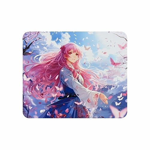 Arkero-G Mauspad - Gaming & Office Mouse Pad 24 x20 x 0,3 cm mit einem tanzenden Anime Mädchen Motiv rutschfeste Design Tisch-Unterlage (Person-V2) von Arkero-G