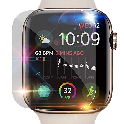 Arktis Displayschutzfolie kompatibel mit Apple Watch 40mm 2er Set, Schutzfolie Vorderseitenschutz, Anti-Fingerprint von Arktis