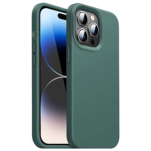 Arktis Handyhülle, Silikoncase kompatibel mit iPhone 15 Pro [kabelloses Laden] Schutzhülle Silikonhülle Case (Nachtgrün) von Arktis