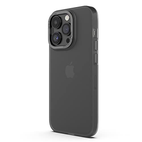 Arktis MR Protect Hülle kompatibel mit iPhone 14 Pro Max Transparent [Frozen Look] Silikon, Handyhülle, durchsichtige Schutzhülle [Widerstandsfähig] - Rückschale Transluzent [Case Cover] (Dark Smoke) von Arktis