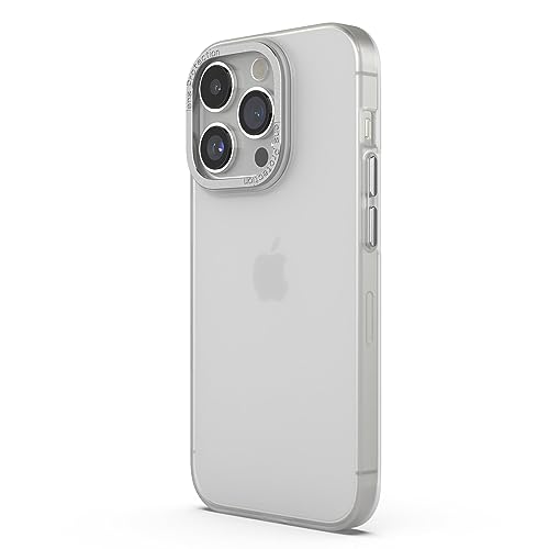 Arktis MR Protect Hülle kompatibel mit iPhone 15 Pro Max Transparent [Frozen Look] Silikon, Handyhülle, durchsichtige Schutzhülle [Widerstandsfähig] - Rückschale Transluzent [Case Cover] (Snow) von Arktis