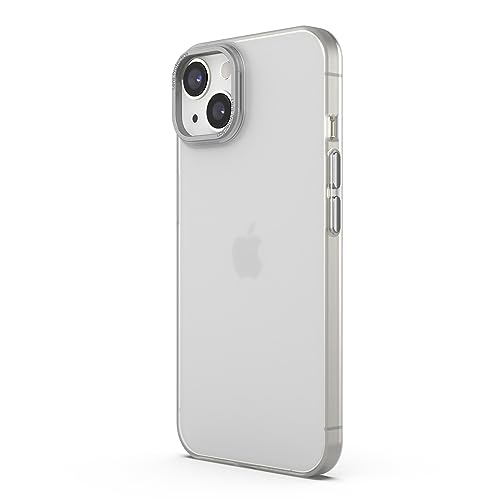 Arktis MR Protect Hülle kompatibel mit iPhone 15 Transparent [Frozen Look] Silikon, Handyhülle, durchsichtige Schutzhülle [Widerstandsfähig] - Rückschale Transluzent [Case Cover] (Snow) von Arktis