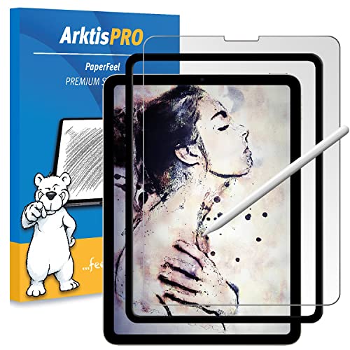 Arktis PaperFeel Glas kompatibel mit iPad Air (2021/2020) 10,9 Zoll - mattes Schutzglas - Zeichnen, Skizzieren und Schreiben wie auf Papier von Arktis