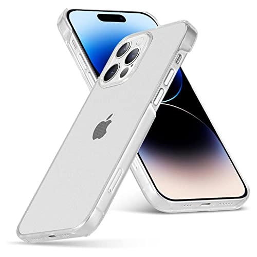 Arktis Premium Hardcase transparent, Polycarbonatcase kompatibel mit iPhone 14 Pro [kabelloses Laden] Schutzhülle Polycarbonathülle Case klar von Arktis