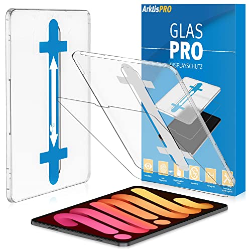 Arktis Schutzglas kompatibel mit iPad mini 6 2021 (8,3") Glas Displayschutz [blasenfrei/kristallklar/Aufbringhilfe] von Arktis