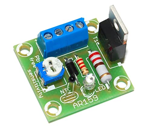 AR159 Steuergerät für Lüfter Temperaturregler PC-Lüftersteuerung Regler der Ventilatordrehungen 12V 1.5A Löt-Bausatz Abkühlung von Elektrogeräten einstellbar von ArliKits