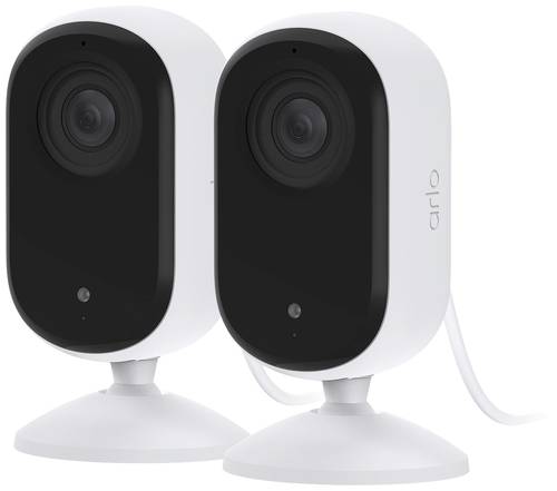 ARLO ESSENTIAL2 2K INDOOR CAMERA 2-PACK VMC3260-100EUS WLAN IP-Überwachungskamera-Set mit 2 Kameras von Arlo