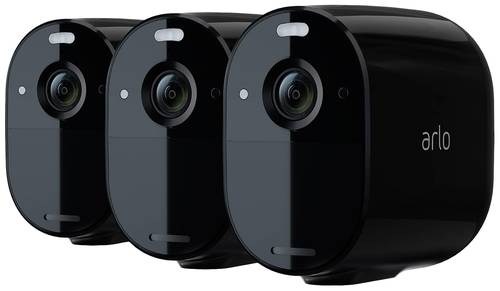 ARLO Essential Spotlight VMC2330B-100EUS WLAN IP-Überwachungskamera-Set mit 3 Kameras 1920 x 1080 von Arlo