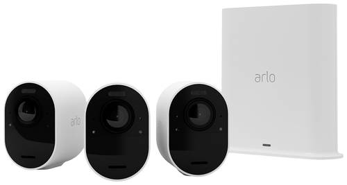 ARLO Ultra 2 4K, 3er Set VMS5340-200EUS Kabellos, WLAN IP-Überwachungskamera-Set 3840 x 2160 Pixel von Arlo