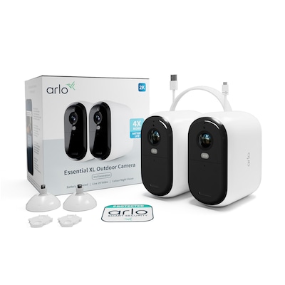 Arlo Essential 2 XL 2K Outdoor Kamera außen - 2er Set weiß von Arlo