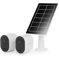 Arlo Pro 5 Überwachungskamera außen - 2er Set weiß + Solarpanel von Arlo