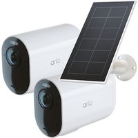 Arlo Ultra 2 XL Überwachungskamera außen - 2er Set weiß + Solarpanel von Arlo