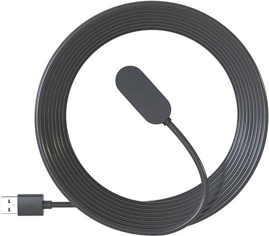 Arlo Ultra VMA5001C - Kamerakabel - USB (M) bis Anschluss (magnetisch) - 2,44 m - Innen - Schwarz - Europa - für Arlo Pro 3, Ultra 4K (VMA5001C-100EUS) von Arlo