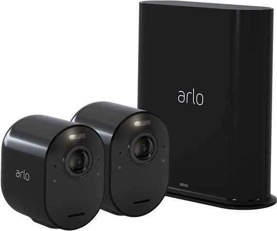 Arlo VMS5240 - Kit mit Kameras - drahtlos - 2 Kamera(s) - Schwarz (VMS5240B-200EUS) von Arlo