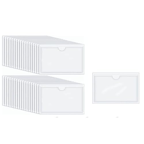 Armastuse 36 Stück Etikettenhalter Selbstklebend, Beschriftungsfenster Selbstklebend Visitenkartenhüllen Kleben Transparent Wasserfest für Zuhause Büro Schule(10 x 6 cm) Armastuse 36 Stück Etikettenhalter Selbstklebend, Beschriftungsfenster Selbstklebend Visitenkartenhüllen Kleben Transparent Wasserfest für Zuhause Büro Schule(10 x 6 cm) von Armastuse