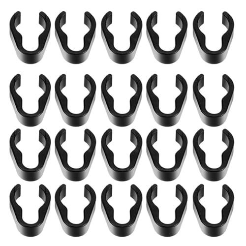 Armastuse 20 Stück Mikrofon-Clip Lautsprecher Flexible Kabelklemme Kabel-Organizer Kabel-Clip Für Mikrofon-Stange Stangenklemmen Kabel-Clip Verstellbarer Draht Kabel von Armastuse