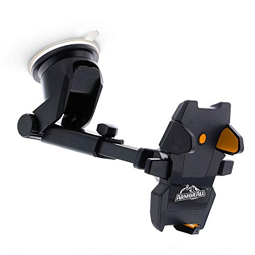 Armor All Phone Mount / Support mit ausziehbarem Arm, um 360 Grad drehbar, kompatibel mit Smartphones iPhone, Samsung, HTC von Armor All