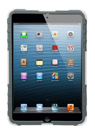 Armor-X CX-A31-WT_GY Case X Schutzhülle mit Aufstellung und Befestigungsvorrichtung für Apple iPad Mini weiß/grau von Armor-X